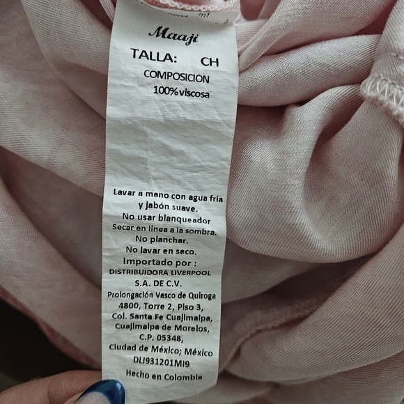 Maaji Wide Leg Side Slit Pants Pink Palm Tree Beach Resort Swim Cover Up Small - Picture 8 of 8